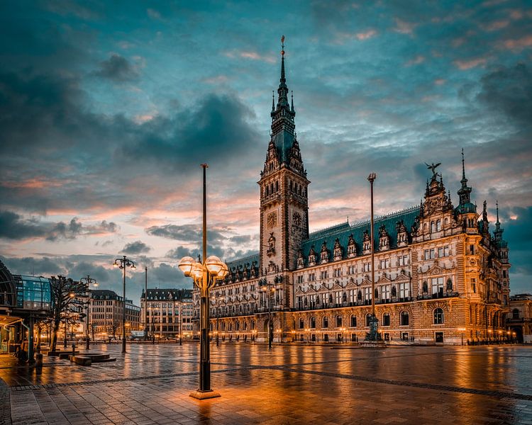 Rathaus Hamburg von Dekorative Hamburg Fotos