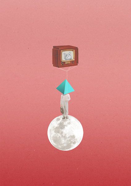 Catballoon im Weltraum von Maarten Stienstra