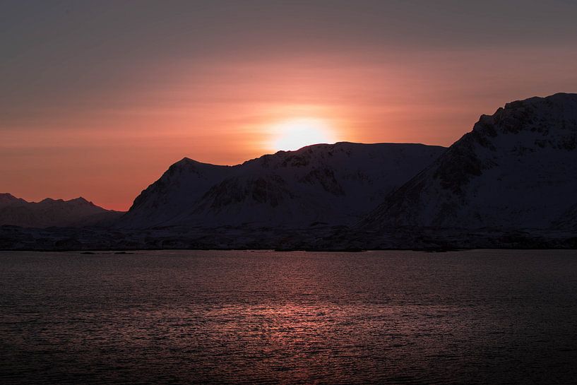 Sunset over the Norwegian Mountains by Ken Costers