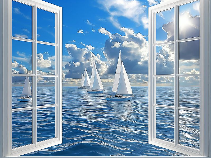 aus dem Fenster schauen von Egon Zitter