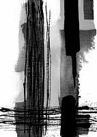 noir blanc encre abstrait
