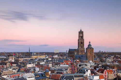 Utrecht - Colorful sunset by Thomas van Galen