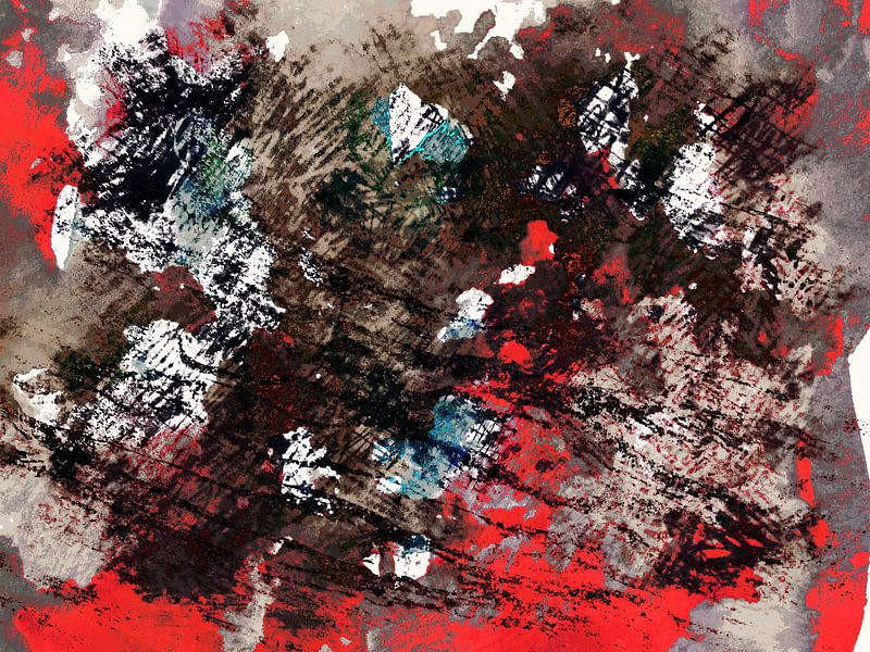 Landschaft im Skandinavischen Expressionismus von Mad Dog Art