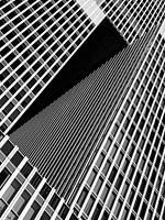 Détail abstrait de La Rotterdam dans le style Escher