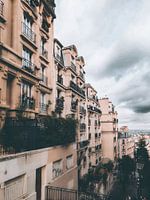 Stunning views from the upper Montmartre in Paris