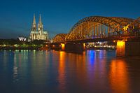 Hohenzollernbrücke the Rhine Cologne Cathedral
