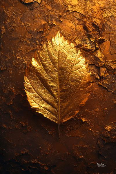 Golden Leaf by Michou