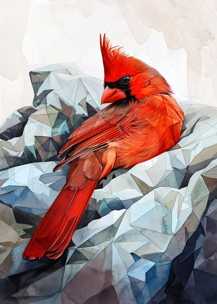 Roter Kardinal Vogel #Tier von JBJart Justyna Jaszke