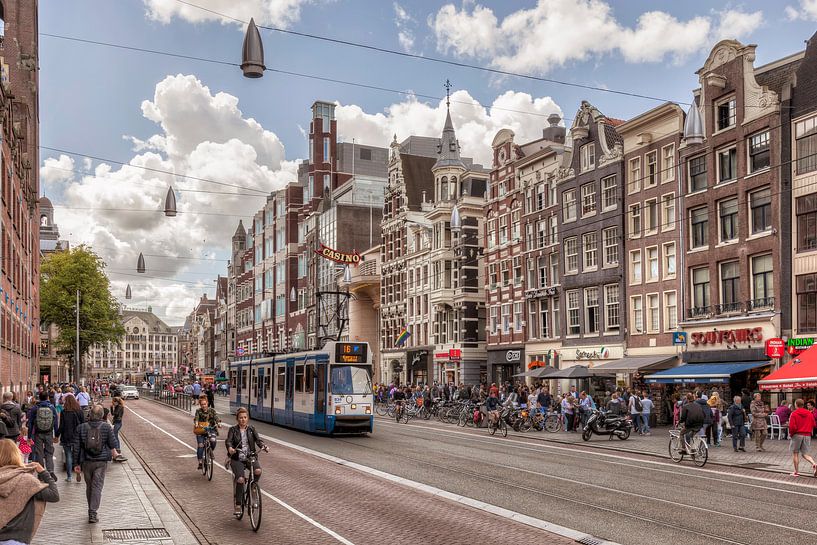HDR van Damrak in Amsterdam von John Kreukniet