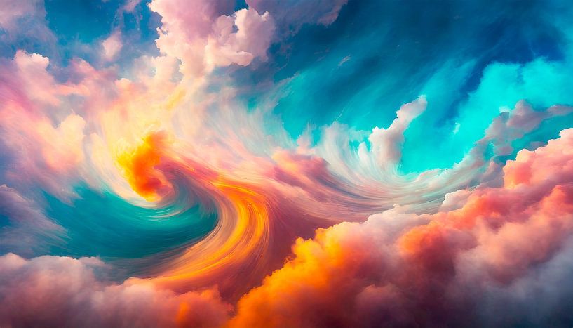 Bunte Wolken in Regenbogen Farbe von Mustafa Kurnaz