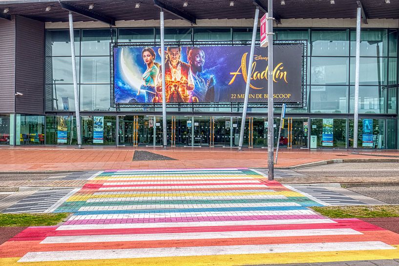 Passage de zèbres colorés à Flessingue par W J Kok