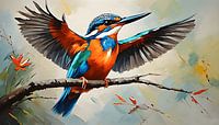 Painting kingfisher