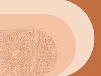 Retro arches with floral print reclining 1/6