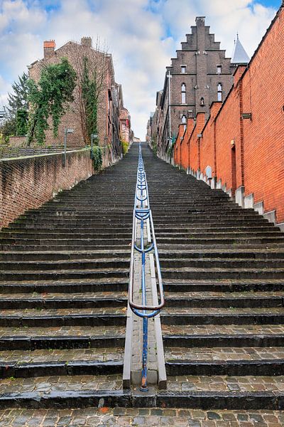 Treppe Montagne de Bueren in Lüttich, Belgien von Dennis van de Water