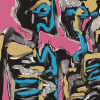 Tusche und Öl abstrakt 02