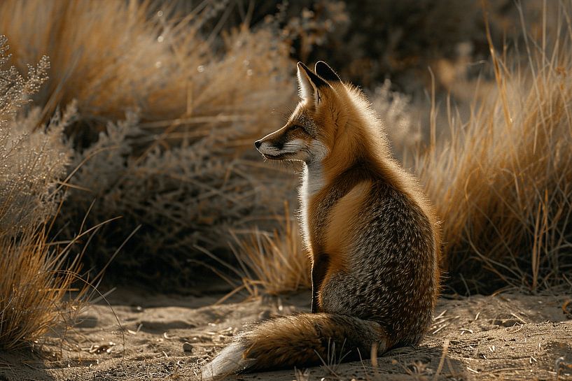 Morning Dew and Fox Eyes | The Enchanting Encounter with Nature in the Early Hours by Karina Brouwer