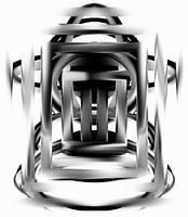 Abstraktes Schwarz-Weiß