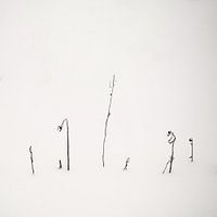 Calligraphie dans la neige