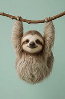 Sloth hanging on a branch