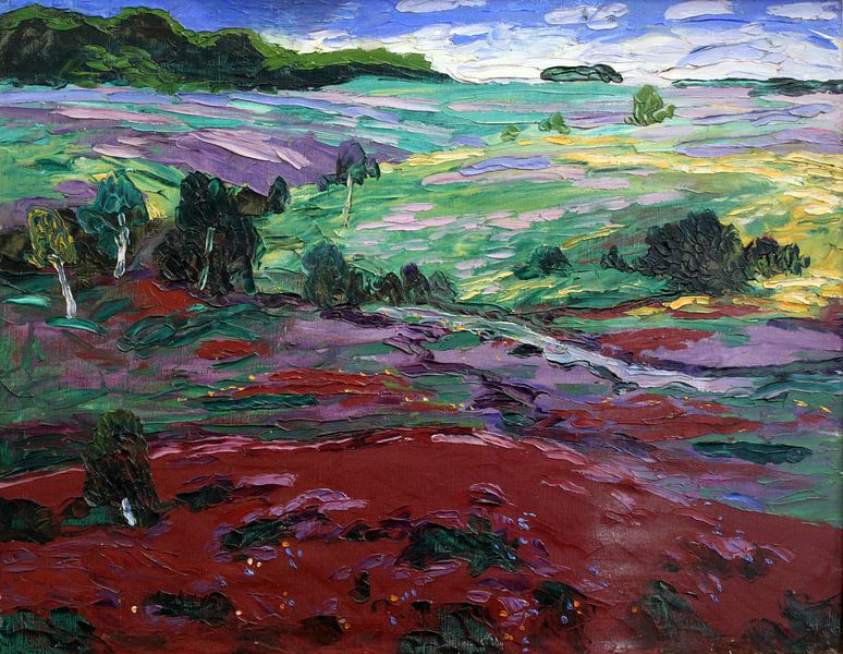 Landscape on Sylt anagoria - Wenzel Hablik, 1910 by Atelier Liesjes