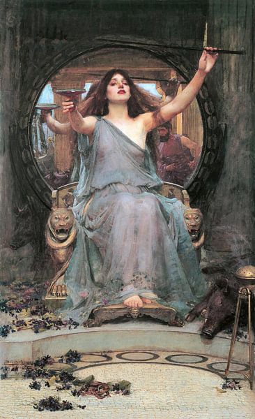 Circe Offering the Cup to Odysseus by 1000 Schilderijen