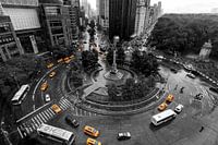 NYC Gelbe Taxis Columbus Circle