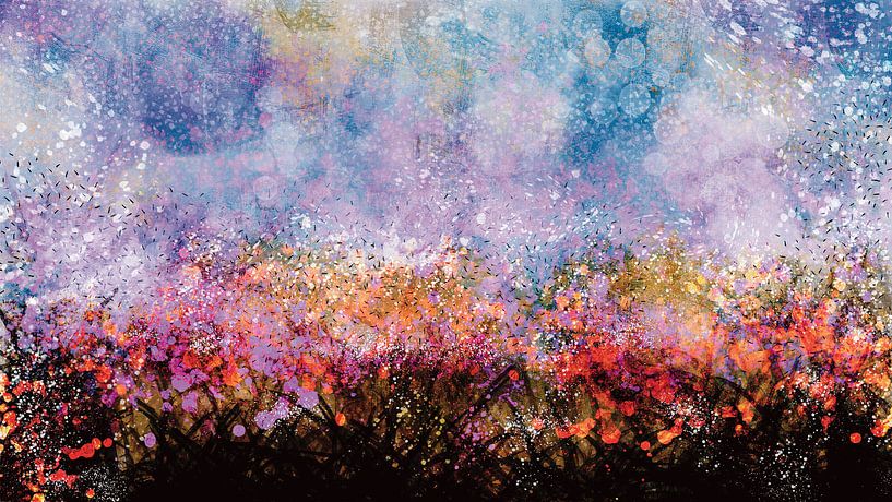 Ein Feld voller Blumen. von Plus Passie