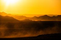 Zonsondergang Namibië Afrika