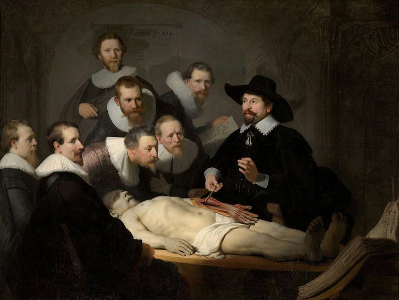 Rembrandt van Rijn, La leçon d'anatomie du Dr Nicolaes Tulp par Rembrandt van Rijn