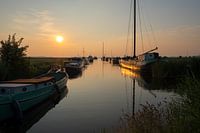 Het gouden uurtje aan het Sneekermeer in Friesland