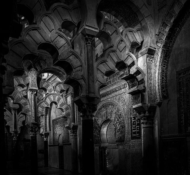 Schwarz-weißer Cordoba-Mezquite von Rene Siebring