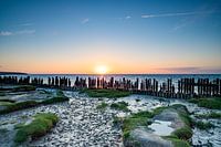 Moddergat, zonsondergang