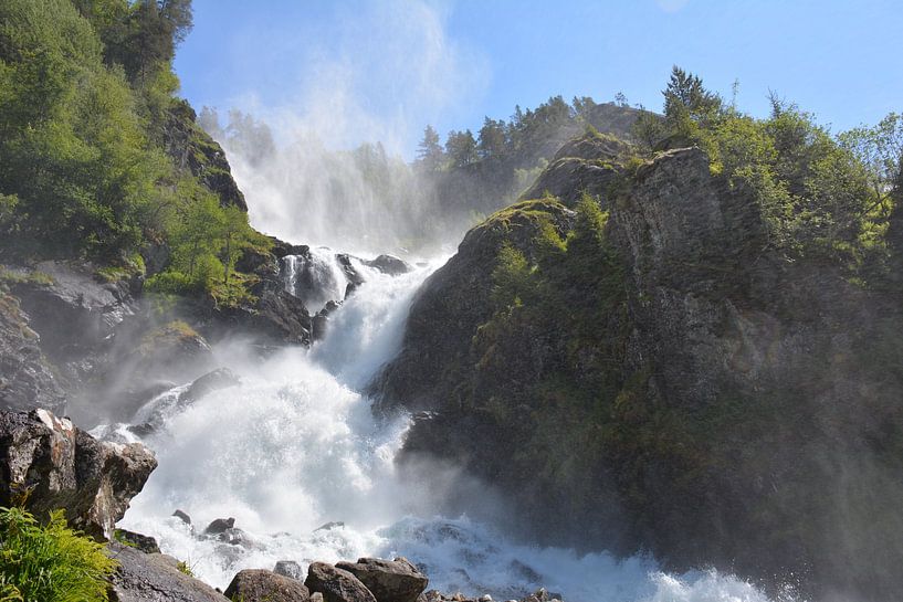 Twin waterfall Låtefossen near Odda in Norway by My Footprints
