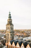 Skyline Martini Tower Groningen Stadt | Blick auf Groningen Zentrum | Sonnenuntergang Martini Tower