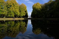 Beeckestijn, ein prächtiges Haus, das sich im Teich spiegelt.