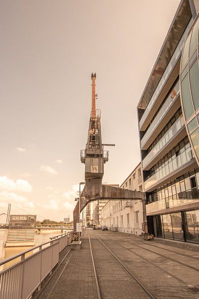 At the commercial port of Düsseldorf by Michael Ruland