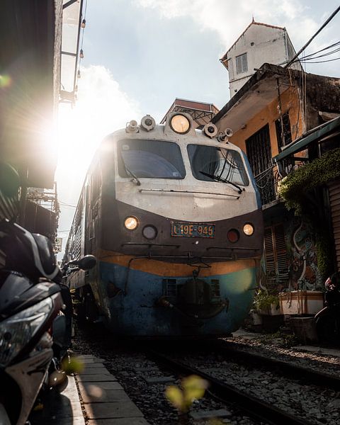 City Train - Hanoi, Vietnam by Ian Schepers
