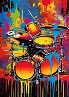 Abstrait moderne Le tambour