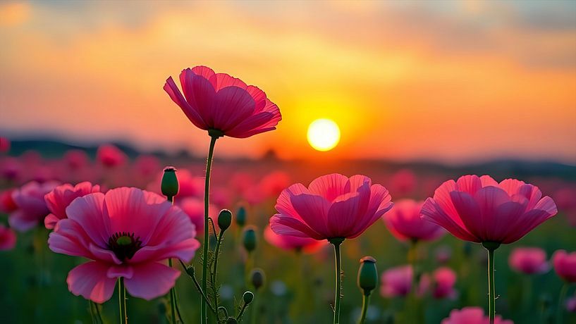 Mohnträume Licht von Jean Pierre