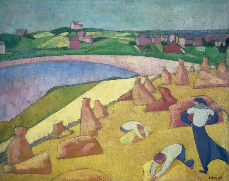 Émile Bernard, Harvest by the sea, 1891 by Atelier Liesjes