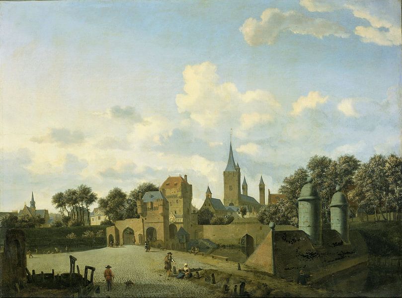 Die Kirche St. Severin in Köln in einer imaginären Umgebung, Jan van der Heyden von Meisterhafte Meister