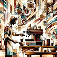 L'art du barista dans une scène élégante