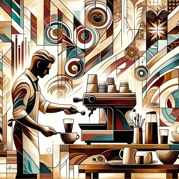 Barista art in a stylish setting by artefacti