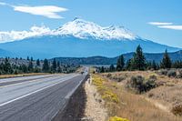 Mount Shasta, snow-capped volcano in California, US