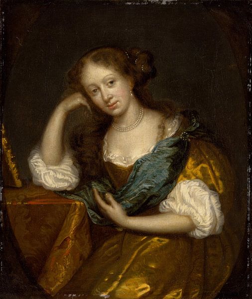 Caspar Netscher dachte nach. von Meisterhafte Meister