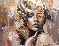 Schönheit in Gold und Taupe