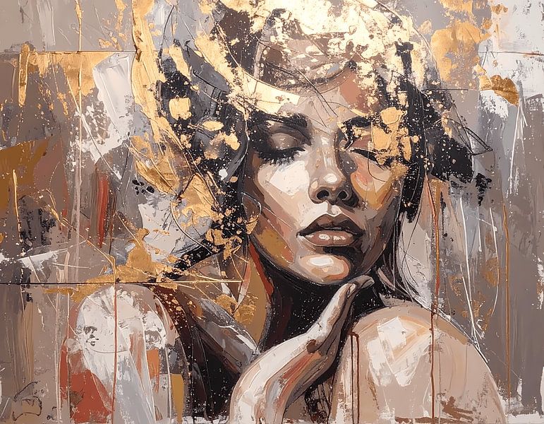 Beauty in gold and taupe by Emiel de Lange