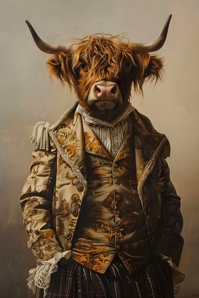 Schickes Porträt Schottischer Highlander von But First Framing