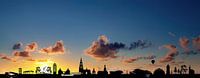Breda skyline at sunset