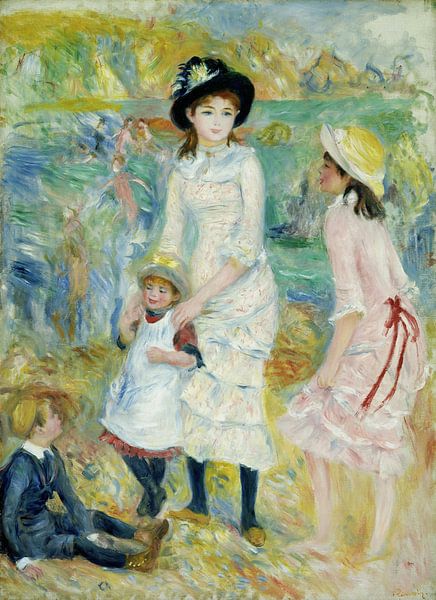 Enfants au bord de la mer, Guernesey, Pierre-Auguste Renoir par Des maîtres magistraux